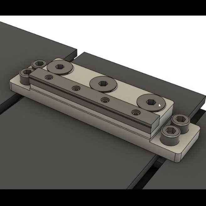 3D-ontwerp van de Two piece vise